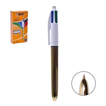 CANETA BIC 4 CORES SHINE CX12