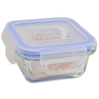 RECIPIENTE VIDRO C/ TAMPA 10X10CM CX12
