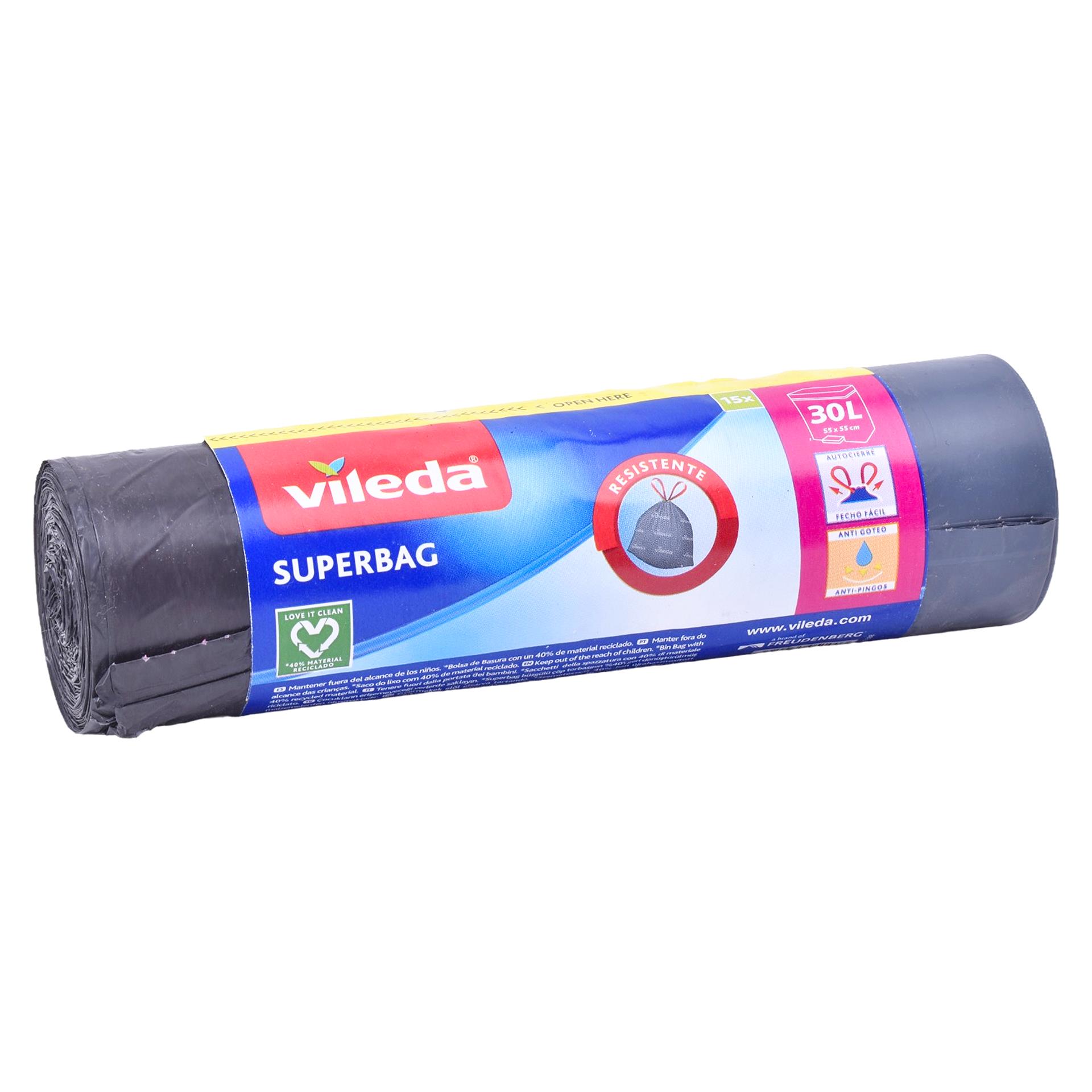 VILEDA SACO LIXO 30L 15UN VILEDA SACO LIXO 30L 15UN