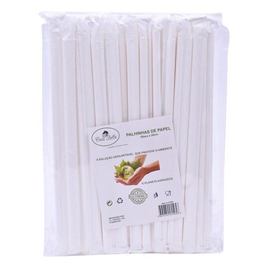 PALHINHA PAPEL BIODEGRADAVEIS 50PC 20CM