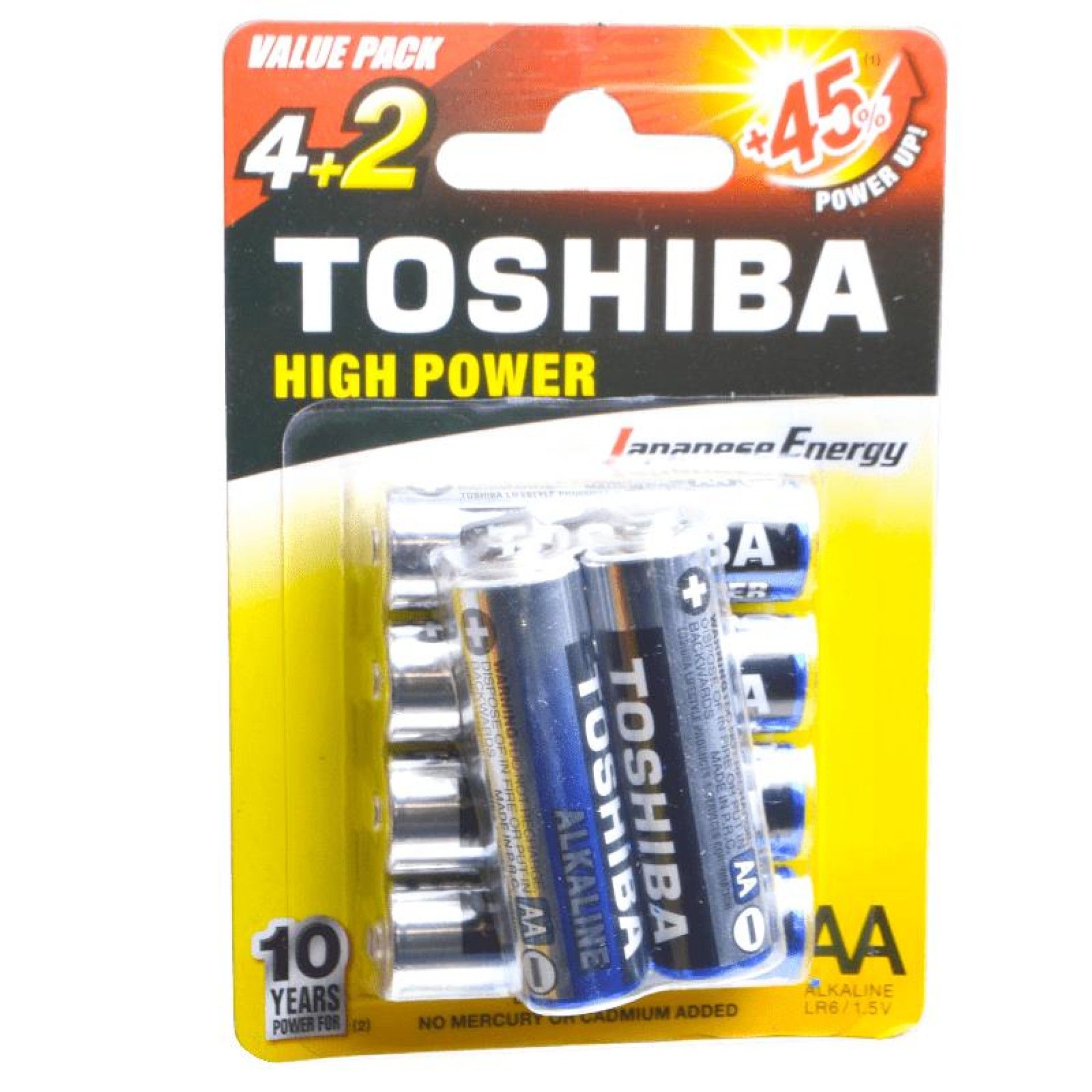 TOSHIBA BLISTER 6PILHAS ALKAL LR06 AA CX12 TOSHIBA BLISTER 6PILHAS ALKAL LR06 AA CX12