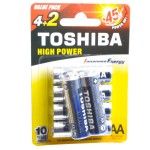 TOSHIBA BLISTER 6PILHAS ALKAL LR06 AA CX12 TOSHIBA BLISTER 6PILHAS ALKAL LR06 AA CX12