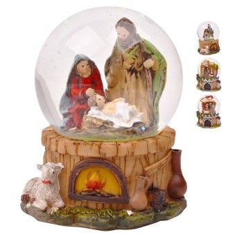 ESFERA VIDRO PAI NATAL 4,5CM