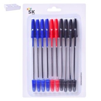 CANETA ESF 10UN 14CM 2556-011-10 CX288