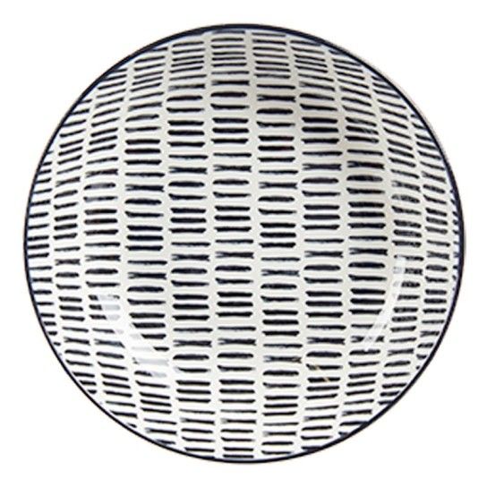 PRATO FUNDO 20CM DESENHO LINHAS PRT 89989