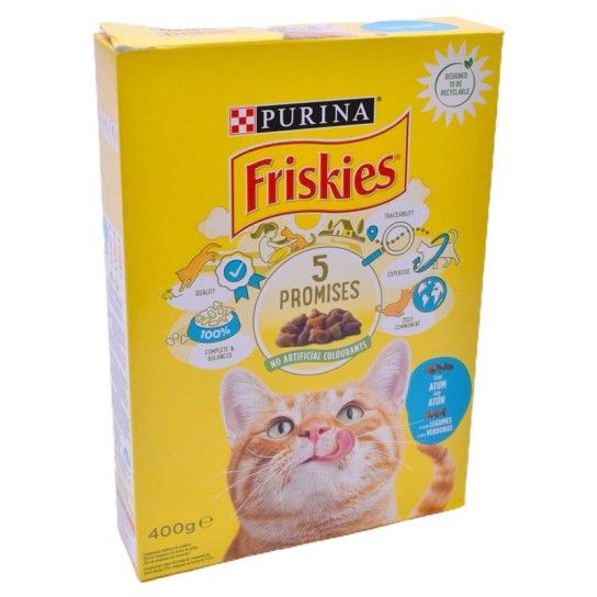 FRISKIES CROQUETES ATUM/VERD 400G CX20