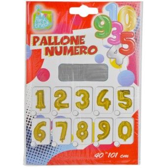 BALAO NUMERO  6  PRATA  C/101 CM