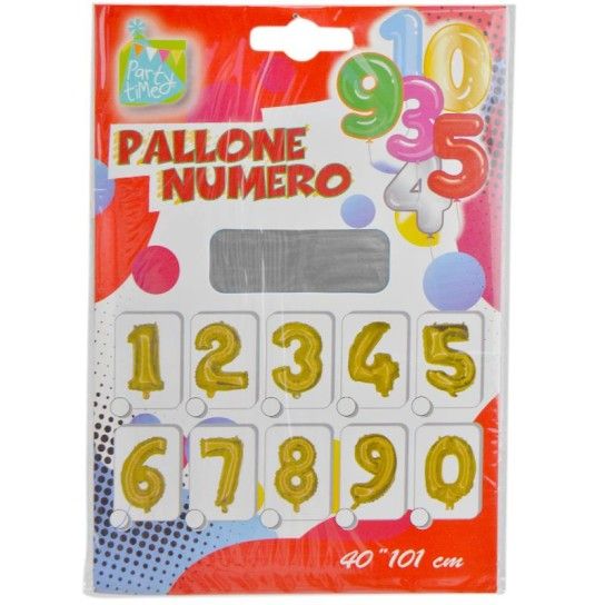 BALAO NUMERO  6  PRATA  C/101 CM