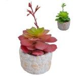 VASO C/PLANTA ARTIFICIAL 2438-105