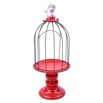 PORTA VELA GAIOLA C/ANJO 42CM