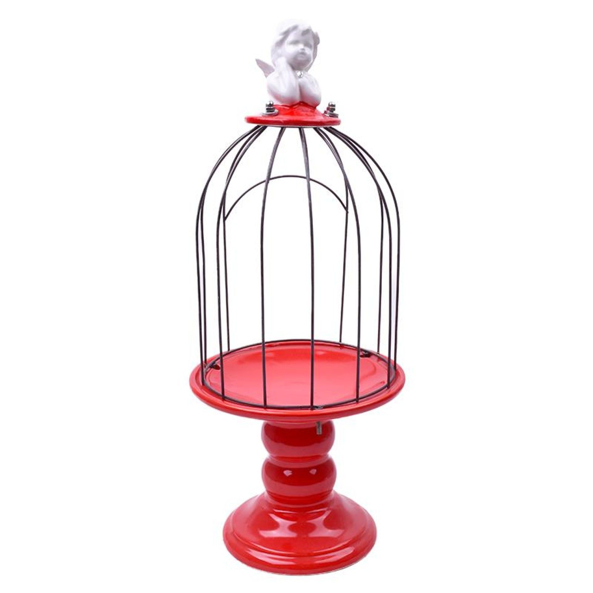 PORTA VELA GAIOLA C/ANJO 42CM PORTA VELA GAIOLA C/ANJO 42CM