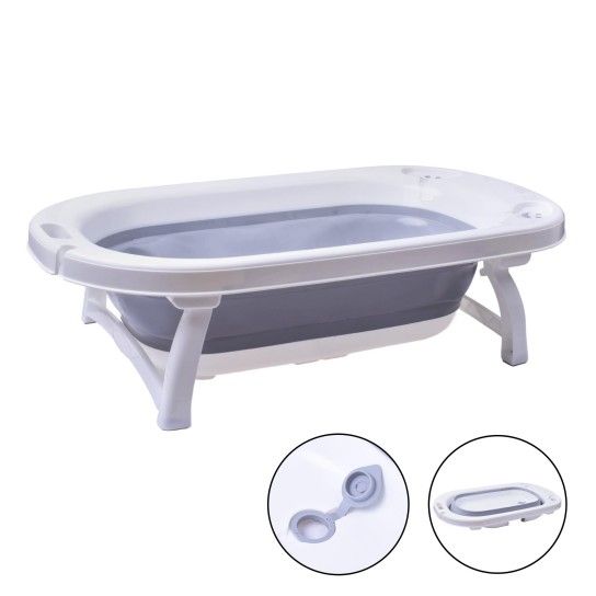 BANHEIRA DOBRAVEL P/BEBE CINZA 0105-27 CX4