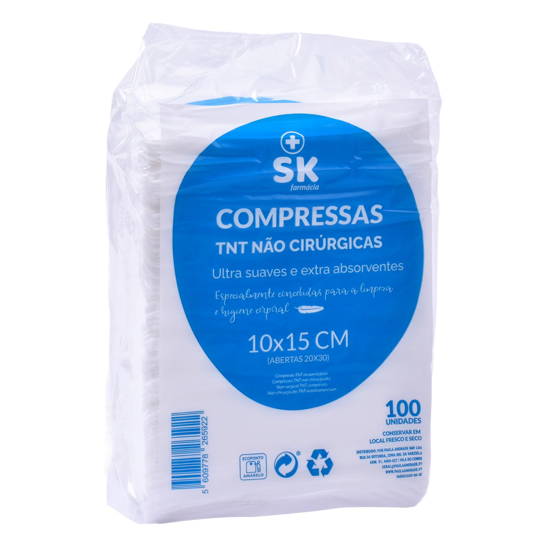 COMPRESSA NAO CIRURGICA 10X15CM COMPRESSA NAO CIRURGICA 10X15CM