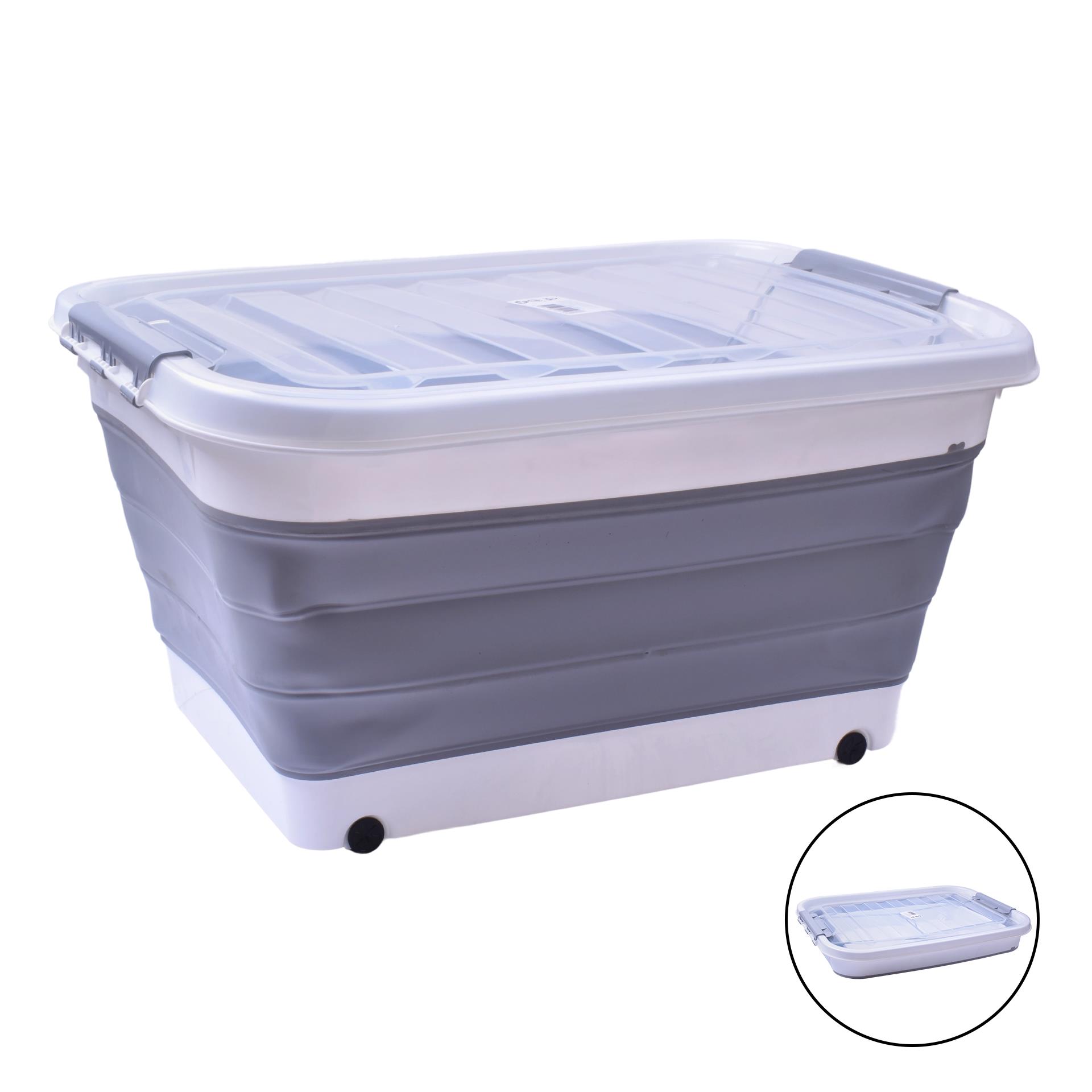 CAIXA MULT. DOBRAVEL C/RODAS 45L 0105-26 CX4 CAIXA MULT. DOBRAVEL C/RODAS 45L 0105-26 CX4