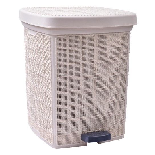 BALDE LIXO C/PEDAL 23L BEGE 0105-11 CX4