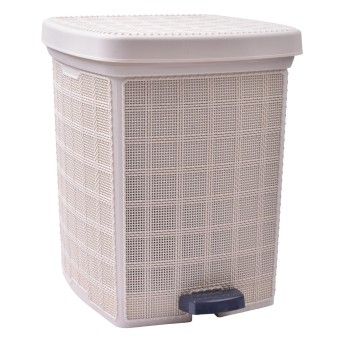 BALDE LIXO C/PEDAL 23L BEGE 0105-11 CX4