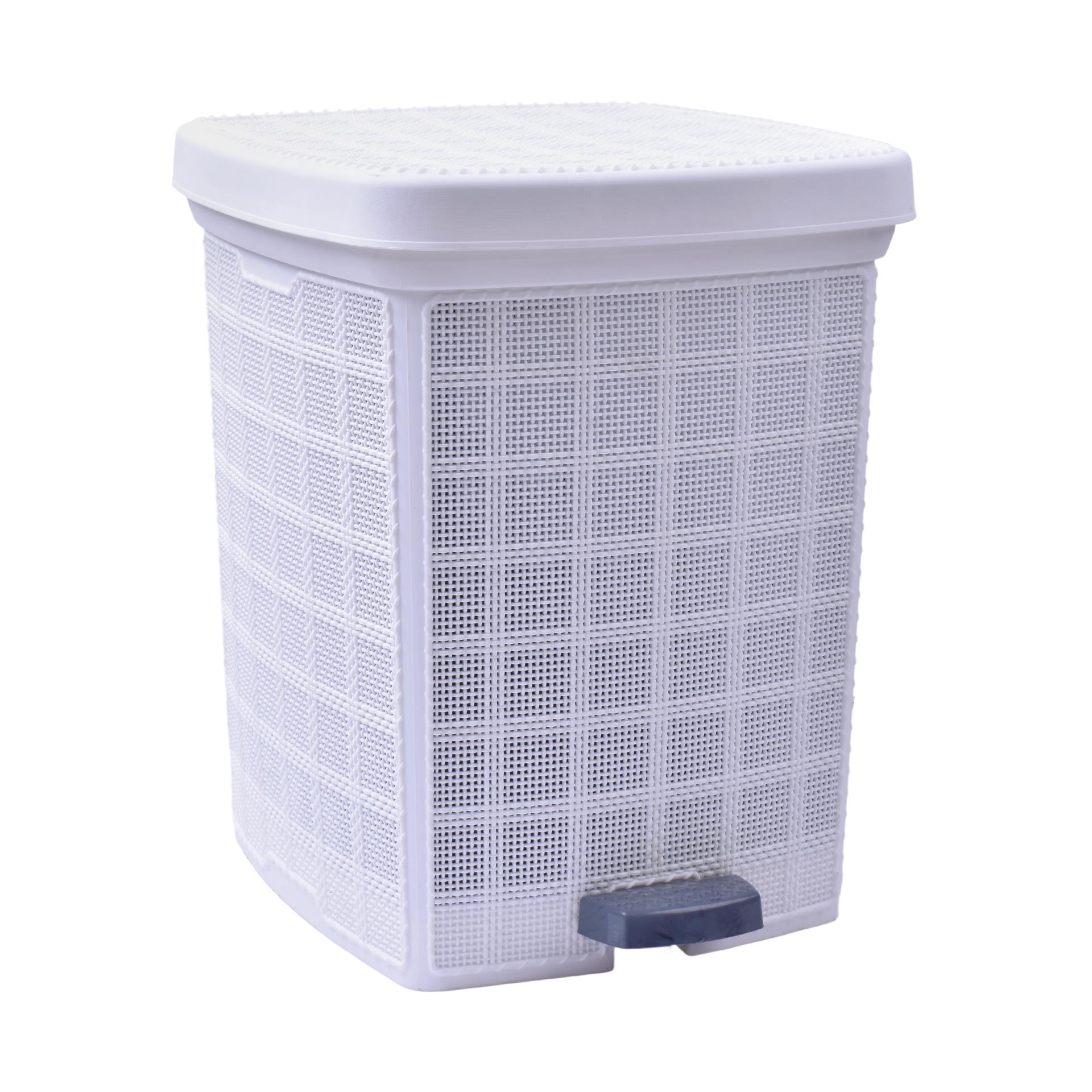 BALDE LIXO C/PEDAL 12L BRANCO 0105-07 CX4