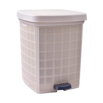 BALDE LIXO C/PEDAL 12L BEGE 0105-08 CX4