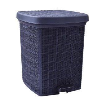 BALDE LIXO C/PEDAL 12L CINZA 0105-09 CX4