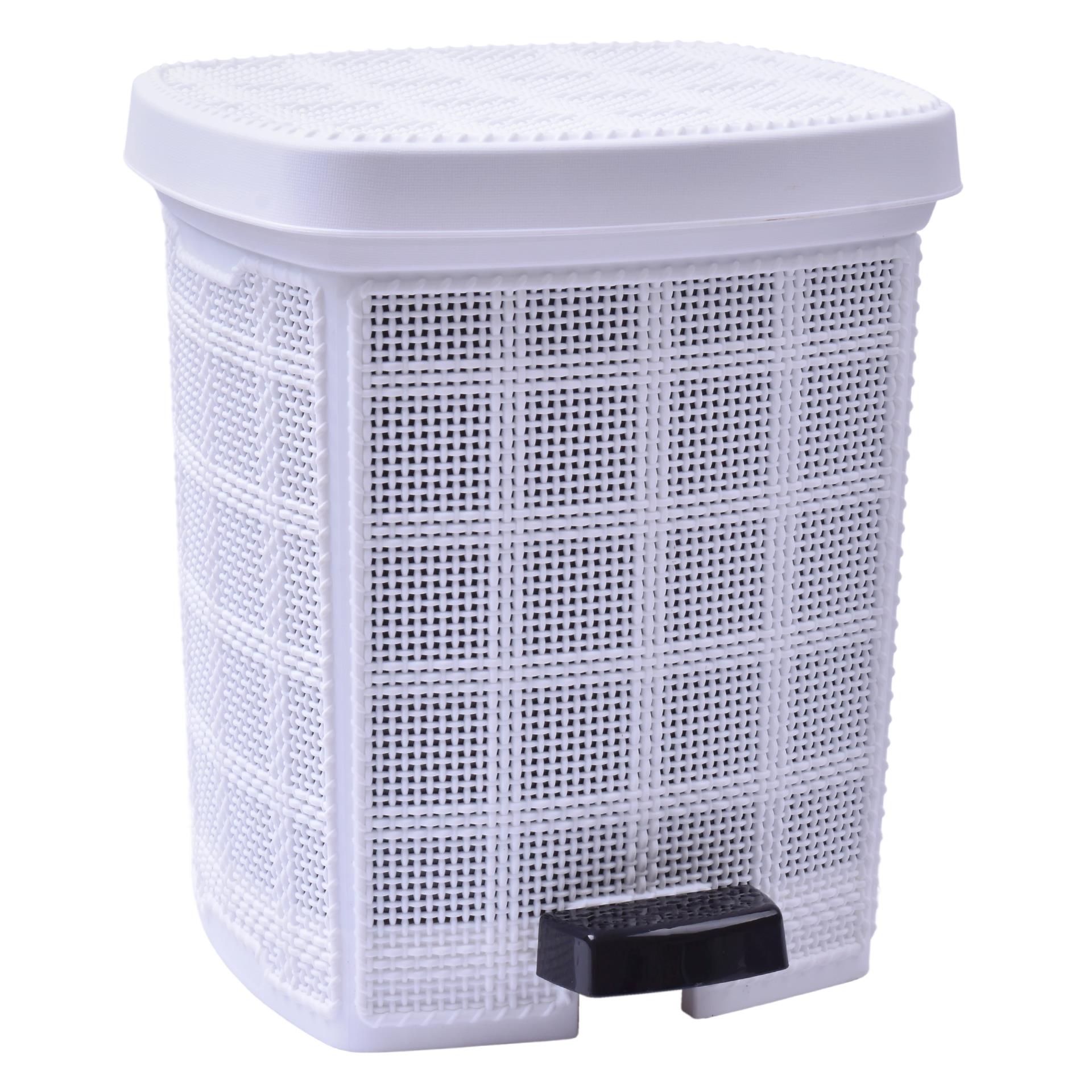 BALDE LIXO C/PEDAL 6L BRANCO 0105-04 CX8 BALDE LIXO C/PEDAL 6L BRANCO 0105-04 CX8