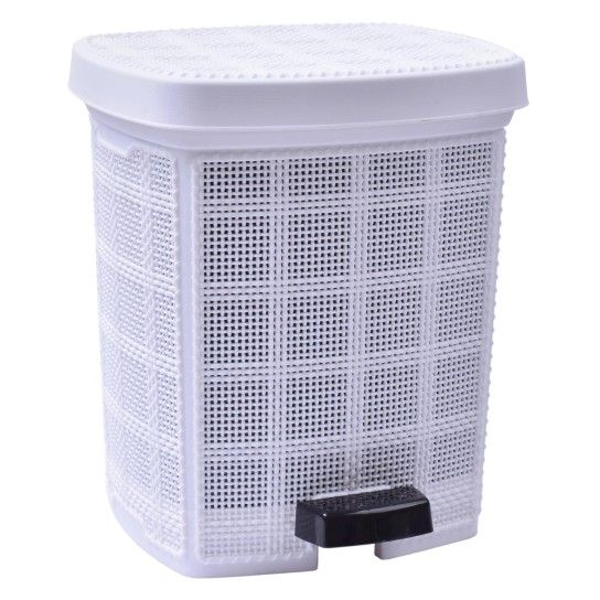 BALDE LIXO C/PEDAL 6L BRANCO 0105-04 CX8