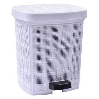 BALDE LIXO C/PEDAL 6L BRANCO 0105-04 CX8