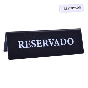 PLACA ACRILICO RESERVADO