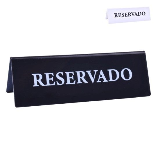 PLACA ACRILICO RESERVADO