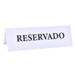 PLACA ACRILICO RESERVADO