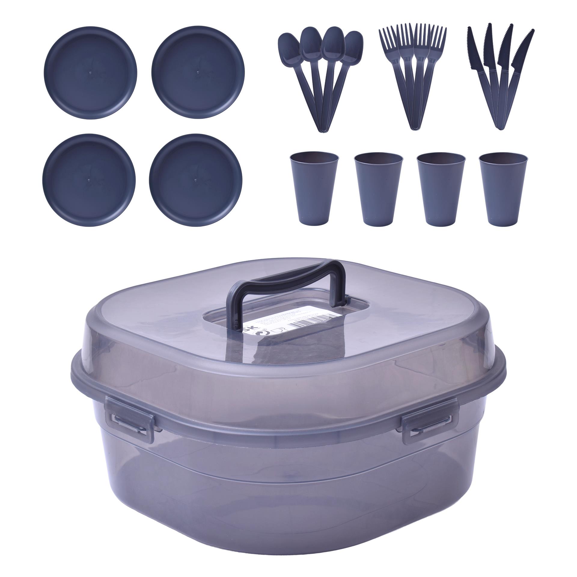 CONJUNTO PIQUENIQUE 22 PÇS 0105-22 CX12 CONJUNTO PIQUENIQUE 22 PÇS 0105-22 CX12