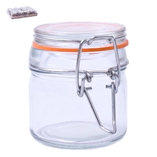 FRASCO VIDRO HERMETICO 100ML CX48