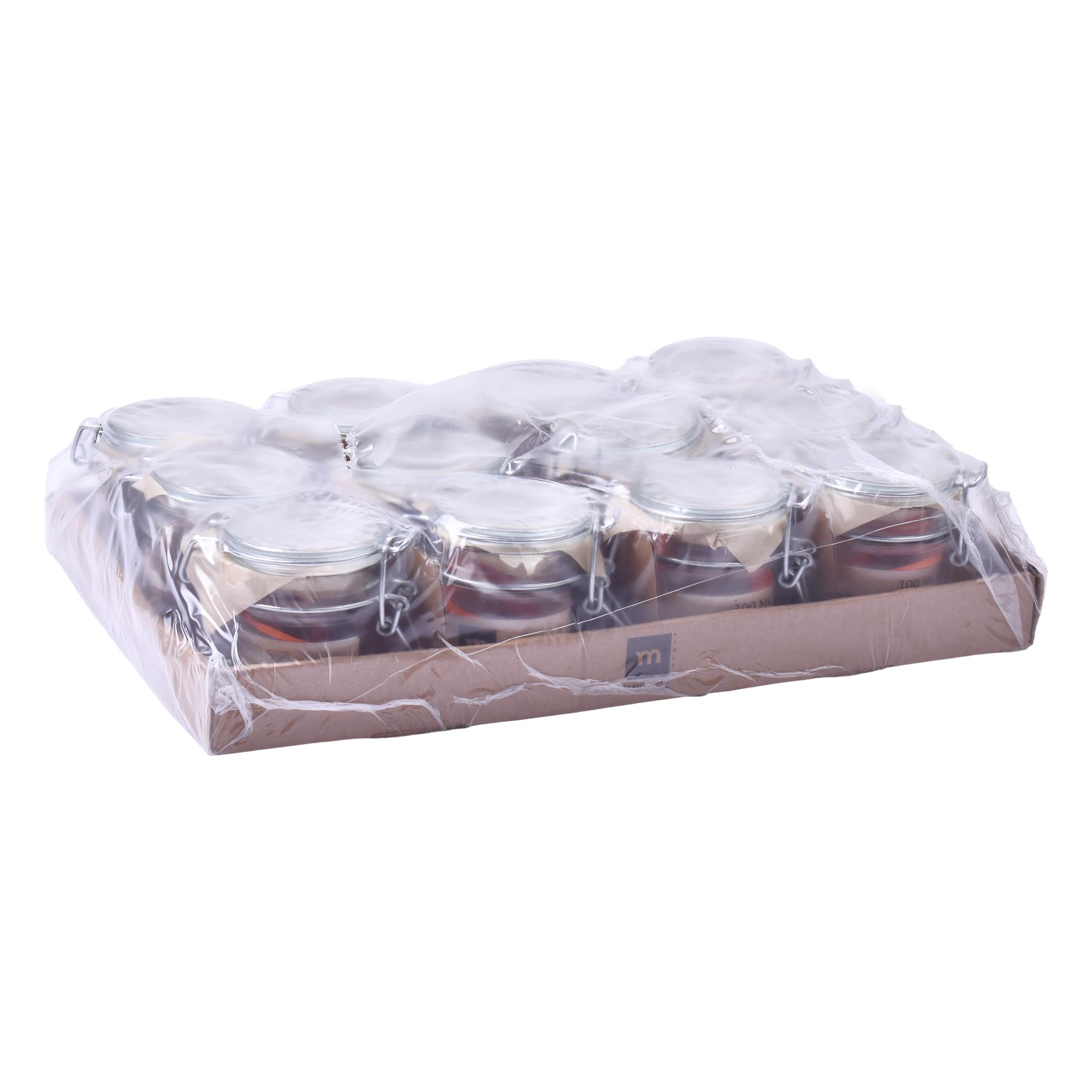 FRASCO VIDRO HERMETICO 100ML CX48 FRASCO VIDRO HERMETICO 100ML CX48