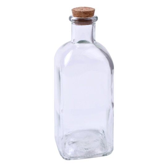 GARRAFA VIDRO QUADRADA 530ML