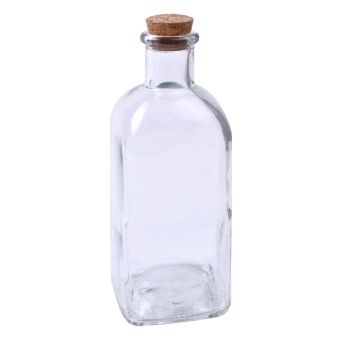 GARRAFA VIDRO QUADRADA 530ML