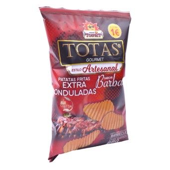 BATATAS FRITAS TOTAS BBQ ONDULADAS 100G