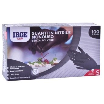 LUVAS NITR  PRETO S 100UN FARMALINE CX10