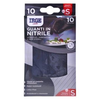 LUVAS NITR  PRETO S 10UN FARMALINE CX24