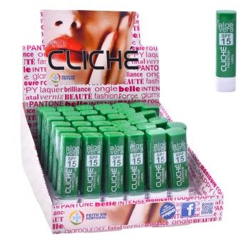 BATON PROTETOR LABIAL ALOEVERA CLICHE 36UN
