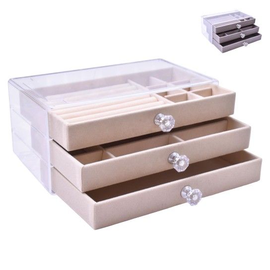 GUARDA-JOIAS 22X13X10,5CM 3021-001 CX30