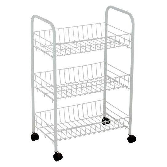 CARRINHO 3 PISOS 38X26X62CM  SK-C-804-400