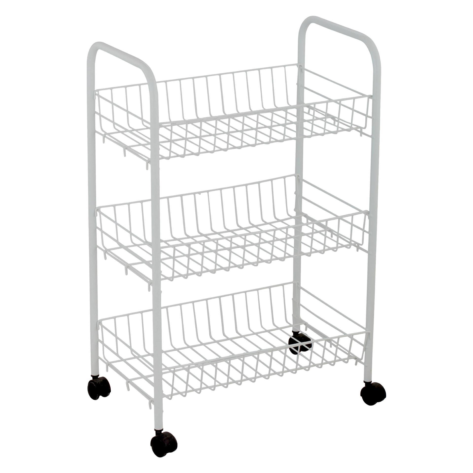 CARRINHO 3 PISOS 38X26X62CM  SK-C-804-400