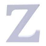 LETRA Z MADEIRA BRANCA 1.8X15CM 24026
