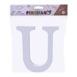LETRA U MADEIRA BRANCA 1.8X15CM 24021