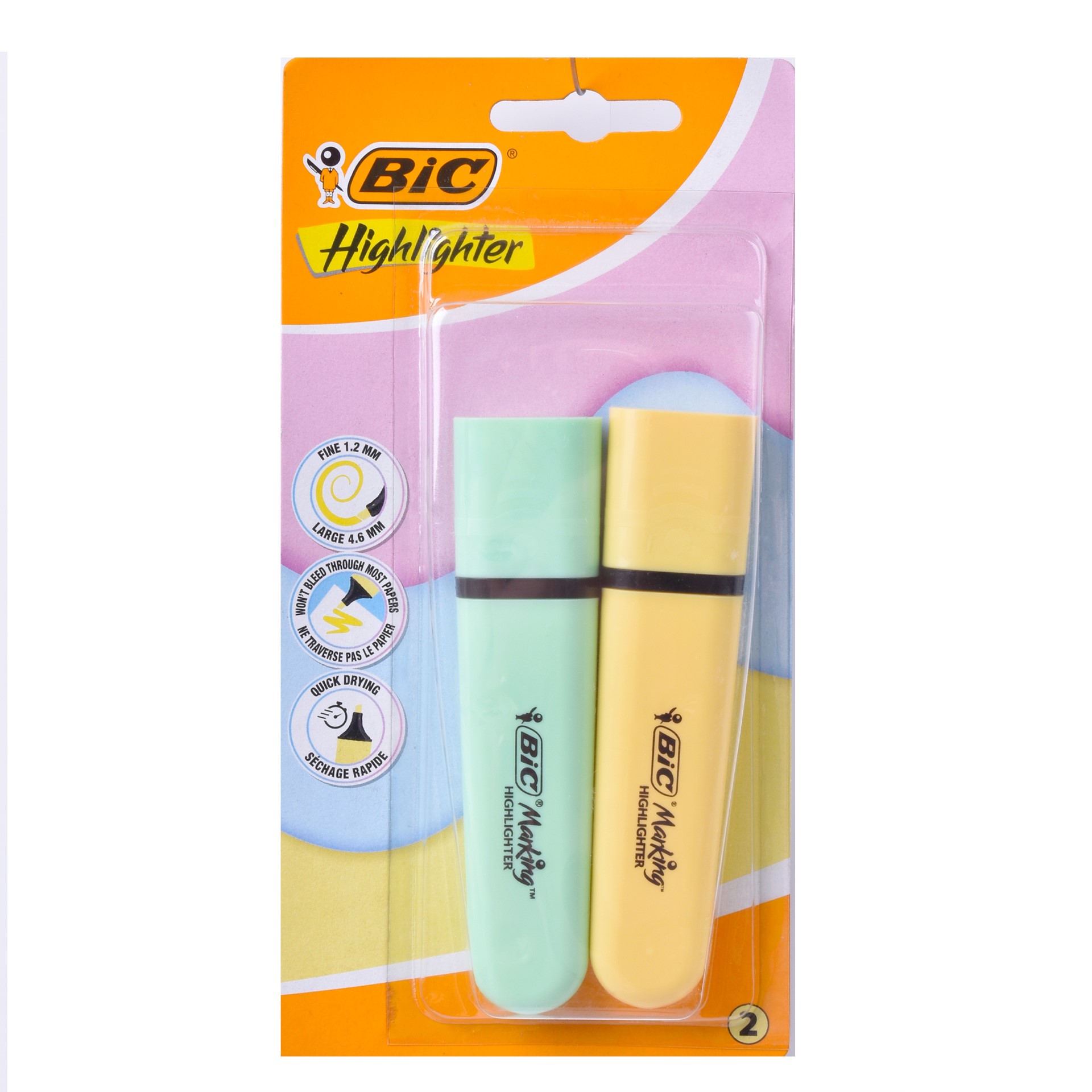 CONJ 2 SUBLINHADORES BIC CONJ 2 SUBLINHADORES BIC