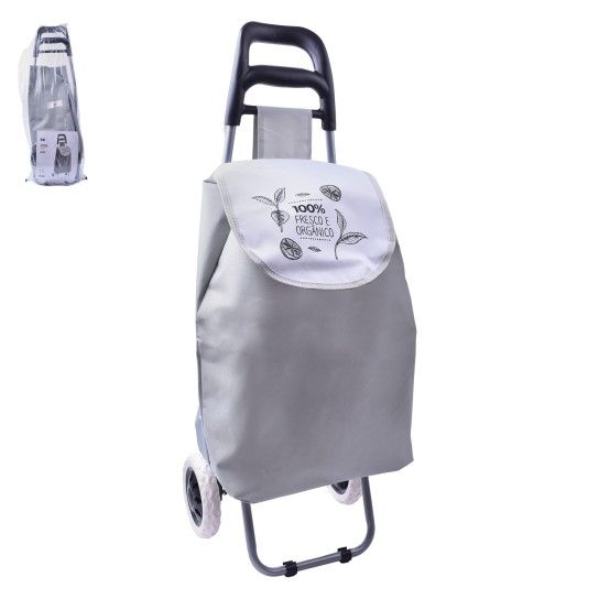 CARRINHO COMPRAS CINZA 95X36X27CM CX10