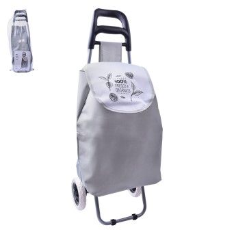 CARRINHO COMPRAS CINZA 95X36X27CM CX10