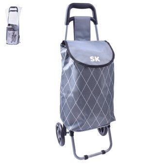 CARRINHO COMPRAS CINZA CL 87X32X28CM CX10