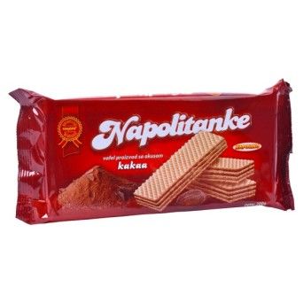 WAFFLE CACAU NAPOLITANKE 200G