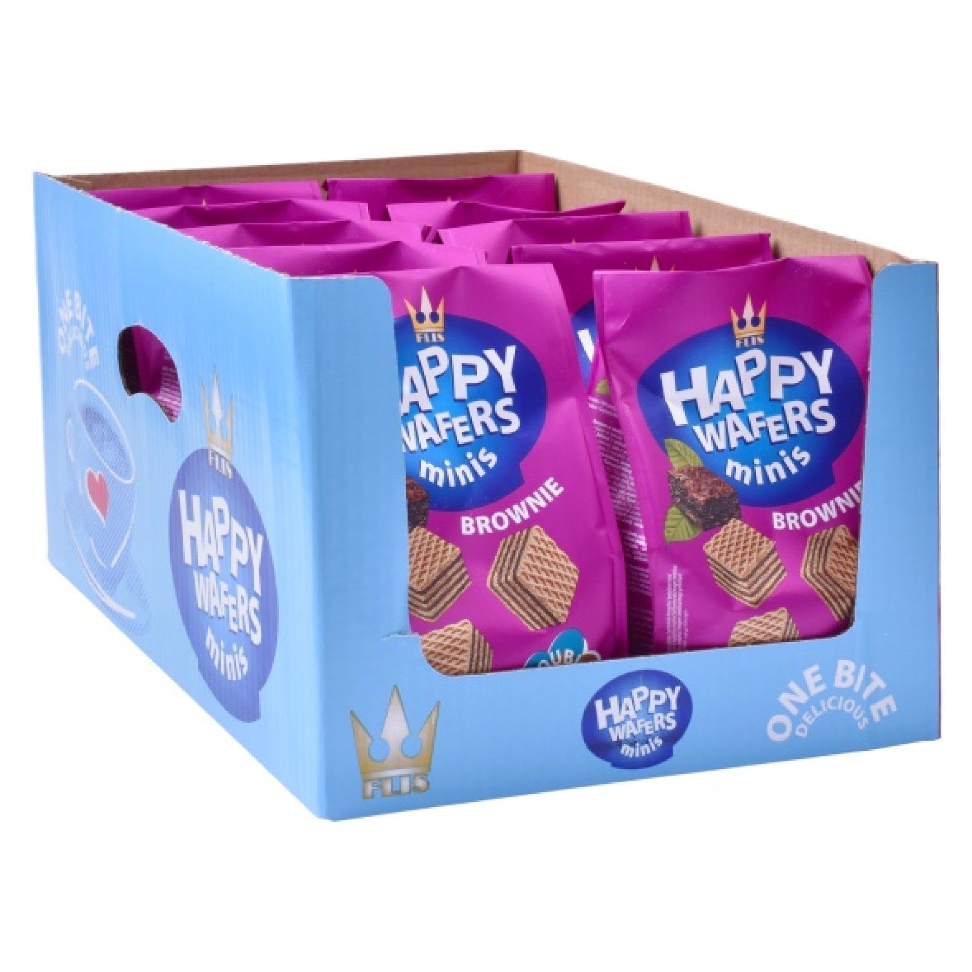 HAPPY WAFERS MINIS BROWNIE 200G HAPPY WAFERS MINIS BROWNIE 200G