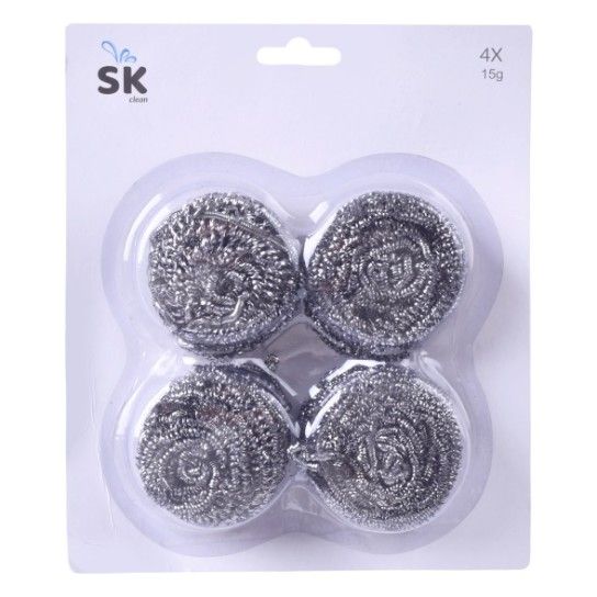 ESFREGAO AO INOX 4X15GR 1803-002-04 CX72